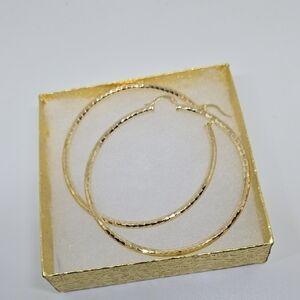 Elegant 14kt FilledGold Hoop Earrings